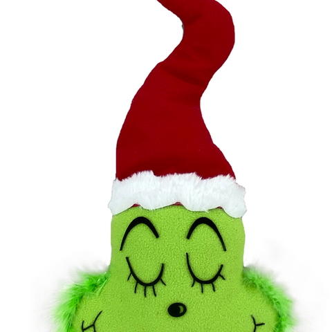 Plush Green Monster Head