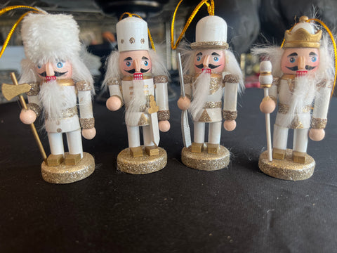 White Nutcracker Ornament Assortment